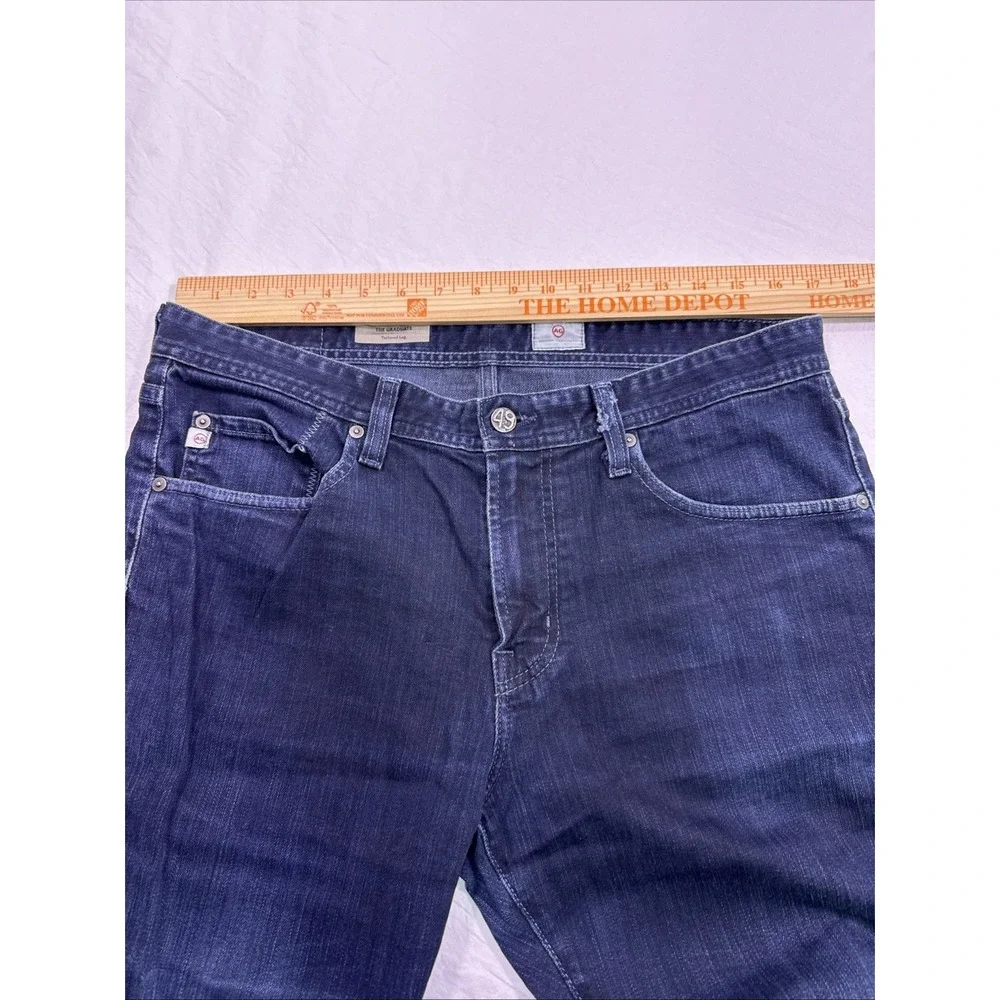 AG Adriano Goldschmied The Graduate Denim Jeans Men's 34x32 Straight Light Wash